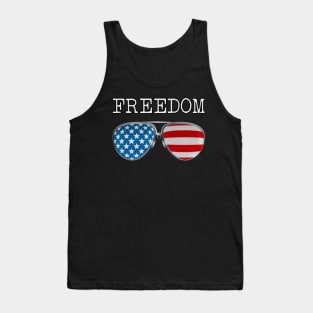 USA PILOT GLASSES FREEDOM Tank Top